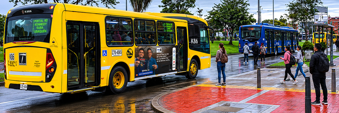 Valla lateral — Bus Biarticulado